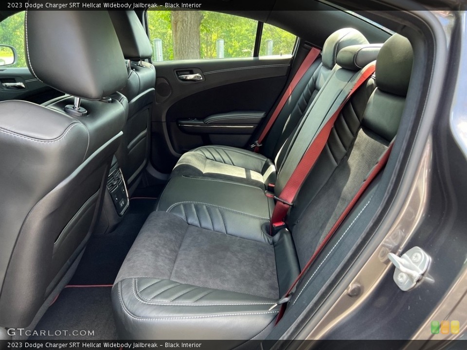 Black Interior Rear Seat for the 2023 Dodge Charger SRT Hellcat Widebody Jailbreak #146432270