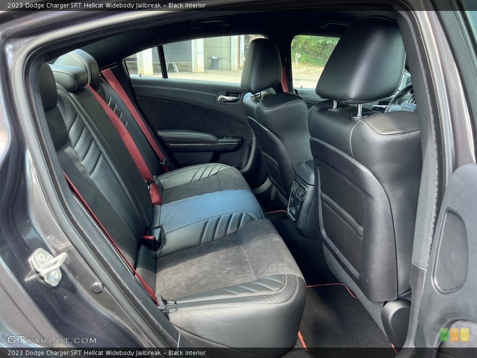 Black Interior Rear Seat for the 2023 Dodge Charger SRT Hellcat Widebody Jailbreak #146432313