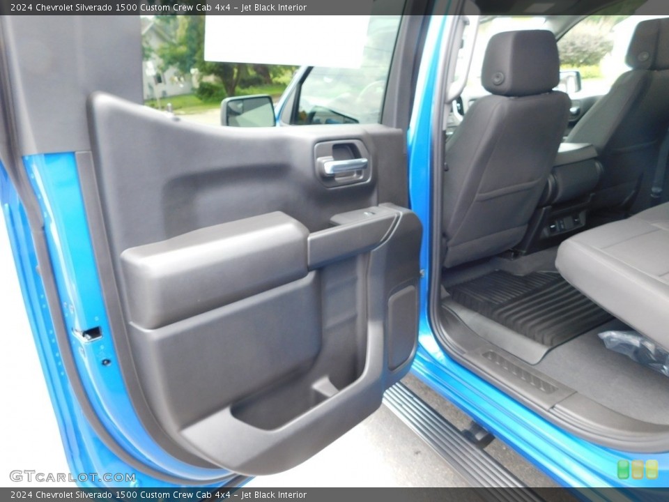 Jet Black Interior Door Panel for the 2024 Chevrolet Silverado 1500 Custom Crew Cab 4x4 #146432363