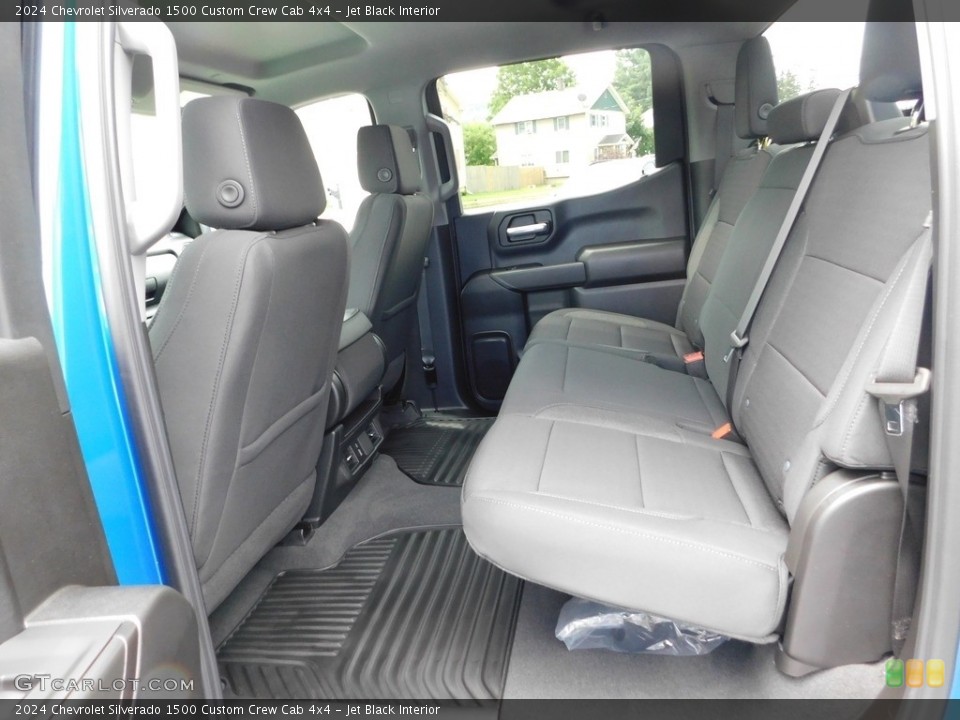 Jet Black Interior Rear Seat for the 2024 Chevrolet Silverado 1500 Custom Crew Cab 4x4 #146432368