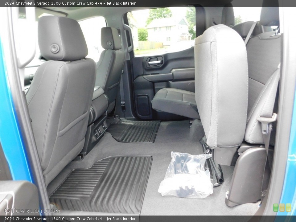 Jet Black Interior Rear Seat for the 2024 Chevrolet Silverado 1500 Custom Crew Cab 4x4 #146432378