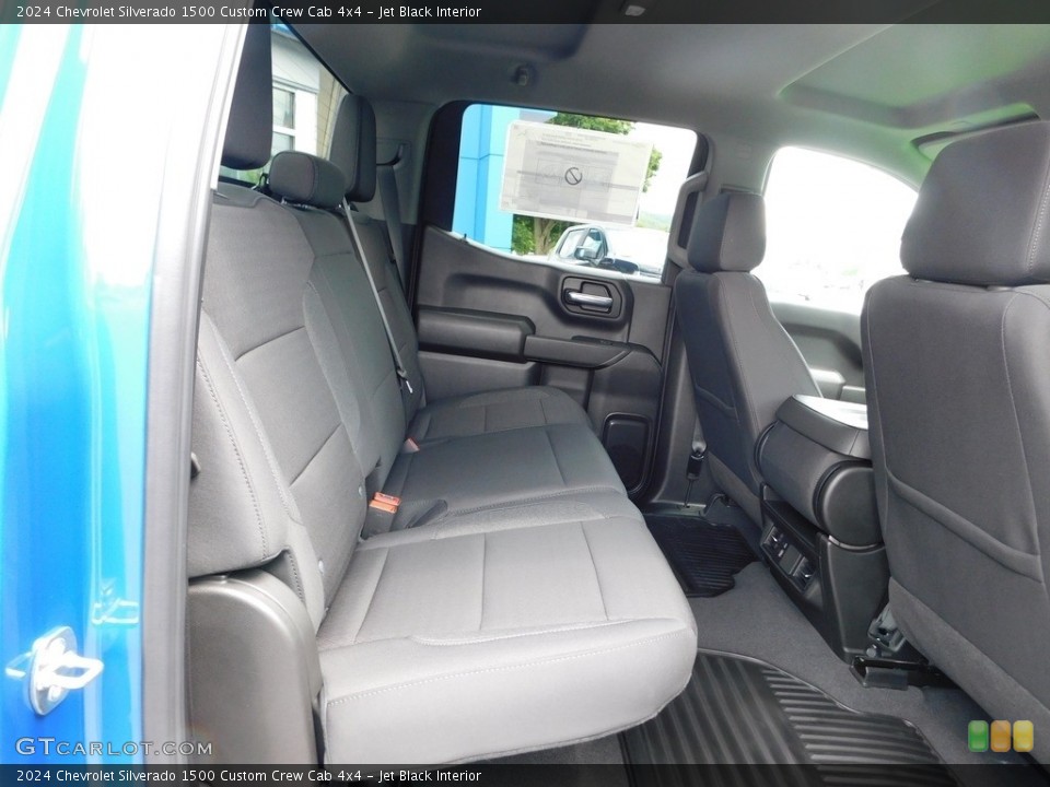 Jet Black Interior Rear Seat for the 2024 Chevrolet Silverado 1500 Custom Crew Cab 4x4 #146432402