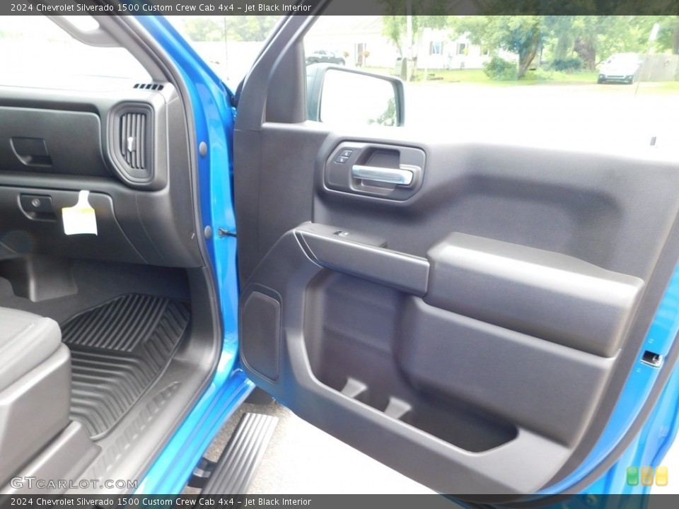 Jet Black Interior Door Panel for the 2024 Chevrolet Silverado 1500 Custom Crew Cab 4x4 #146432428