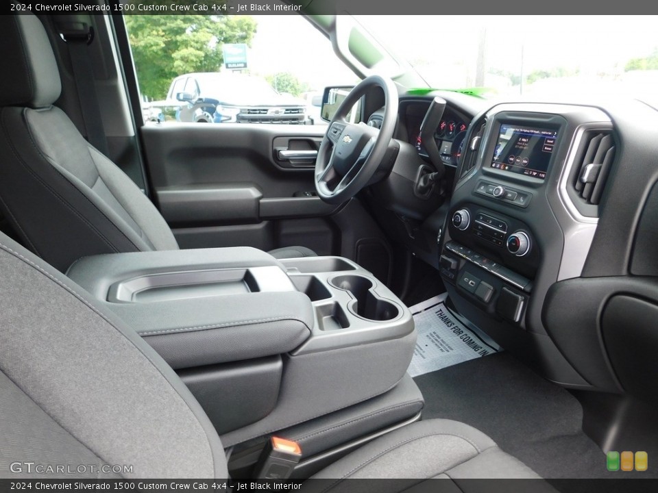 Jet Black Interior Controls for the 2024 Chevrolet Silverado 1500 Custom Crew Cab 4x4 #146432456