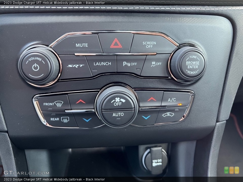 Black Interior Controls for the 2023 Dodge Charger SRT Hellcat Widebody Jailbreak #146432477