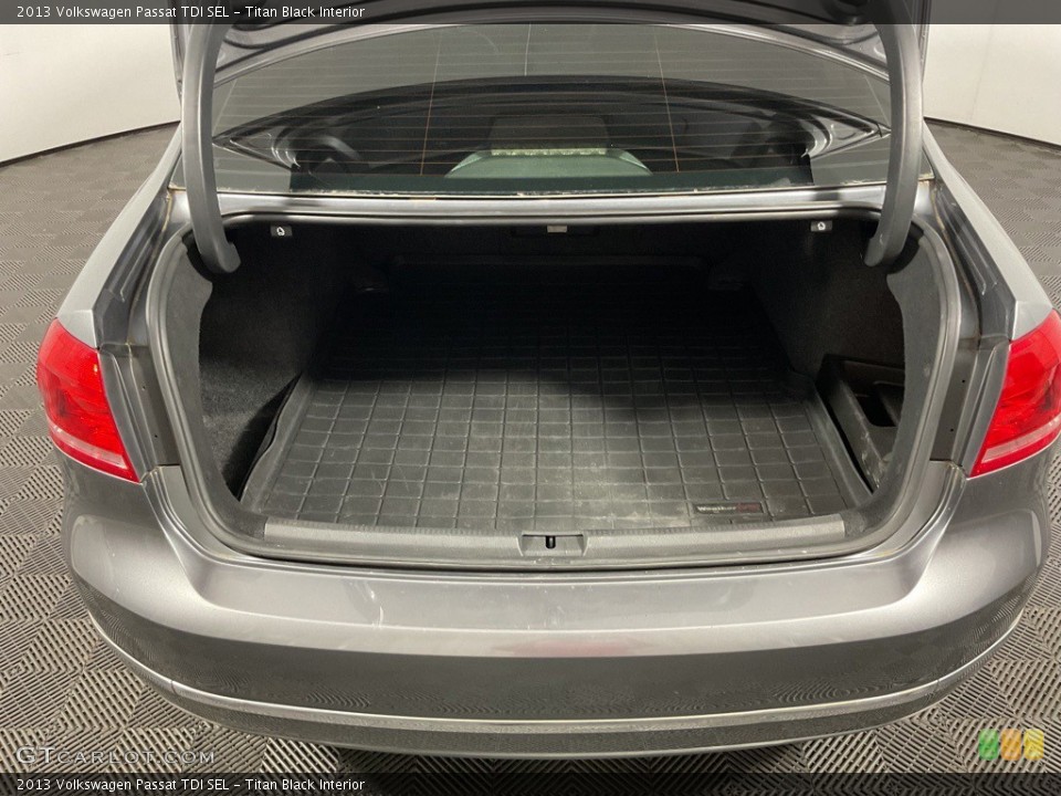 Titan Black Interior Trunk for the 2013 Volkswagen Passat TDI SEL #146432564