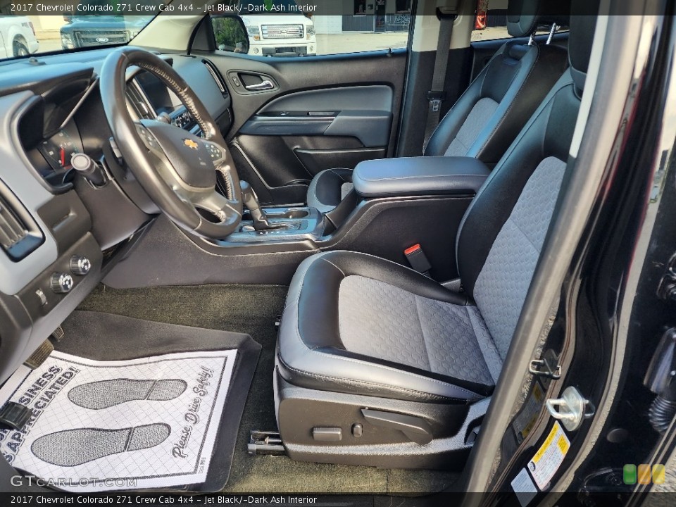 Jet Black/­Dark Ash Interior Front Seat for the 2017 Chevrolet Colorado Z71 Crew Cab 4x4 #146433269