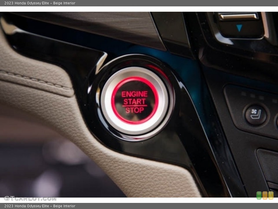 Beige Interior Controls for the 2023 Honda Odyssey Elite #146433338