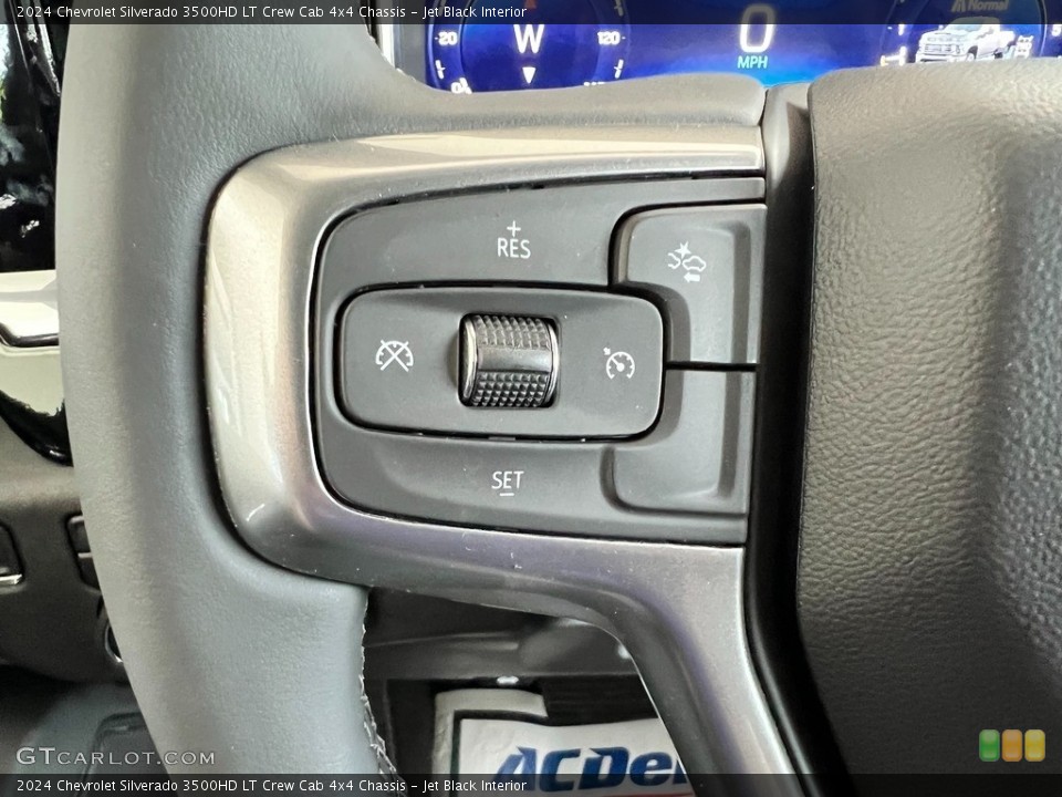 Jet Black Interior Steering Wheel for the 2024 Chevrolet Silverado 3500HD LT Crew Cab 4x4 Chassis #146434008