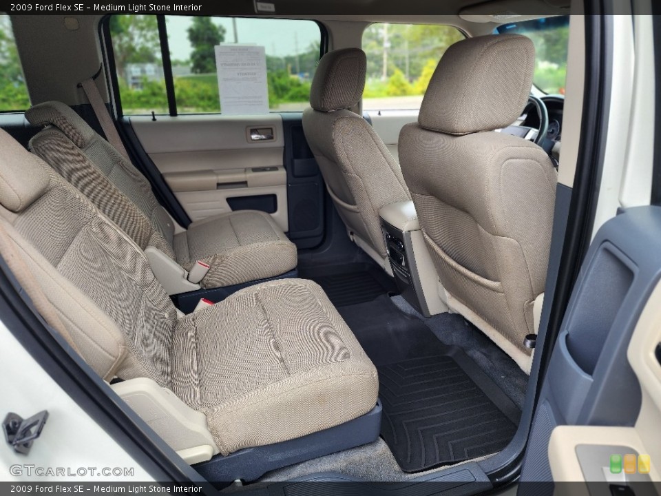 Medium Light Stone Interior Rear Seat for the 2009 Ford Flex SE #146434486