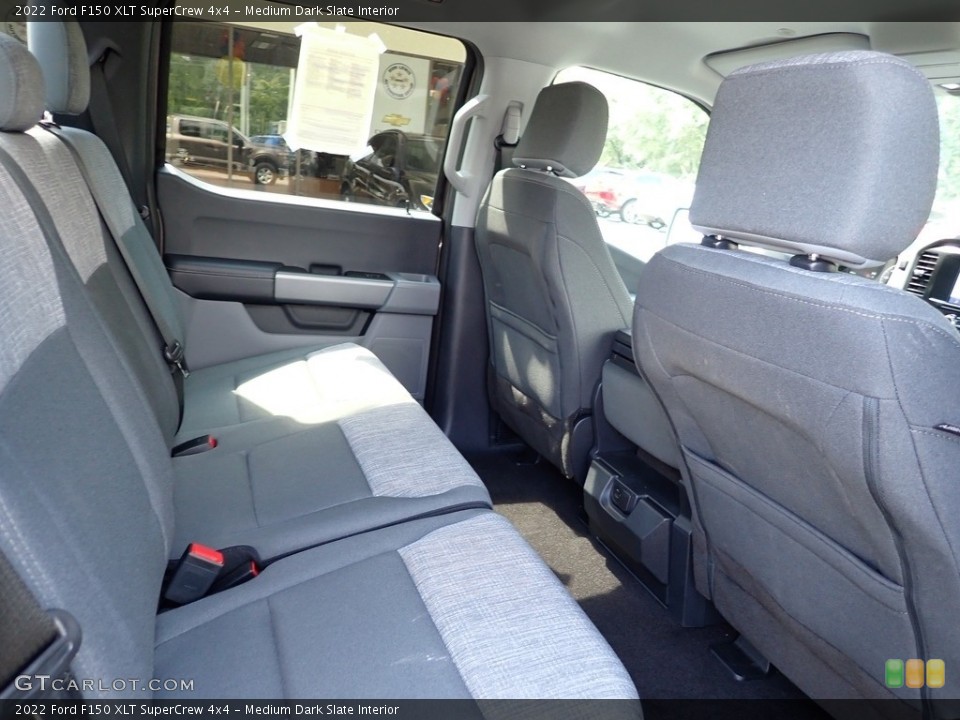 Medium Dark Slate Interior Rear Seat for the 2022 Ford F150 XLT SuperCrew 4x4 #146434501