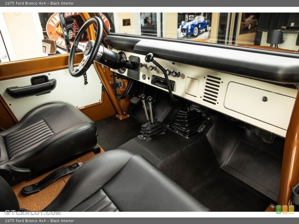 Black Interior Dashboard for the 1975 Ford Bronco 4x4 #146434594