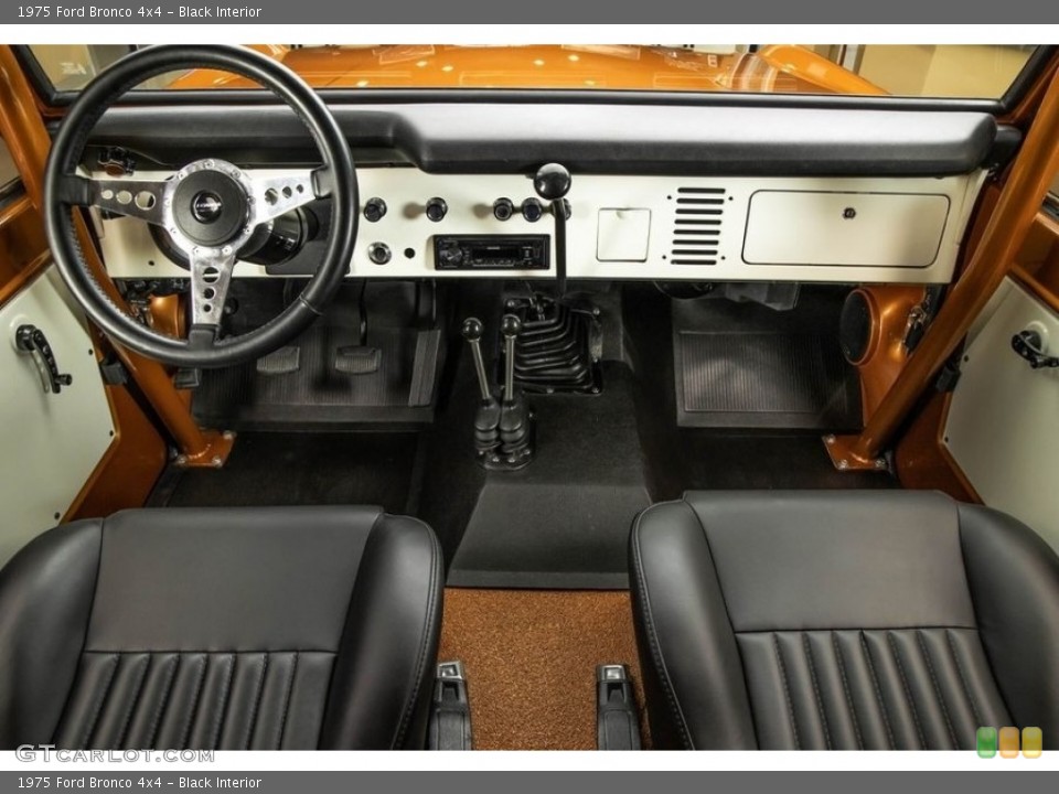 Black 1975 Ford Bronco Interiors