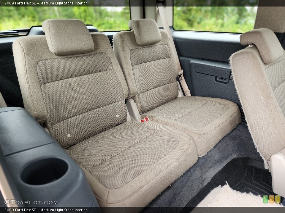 Medium Light Stone Interior Rear Seat for the 2009 Ford Flex SE #146434624