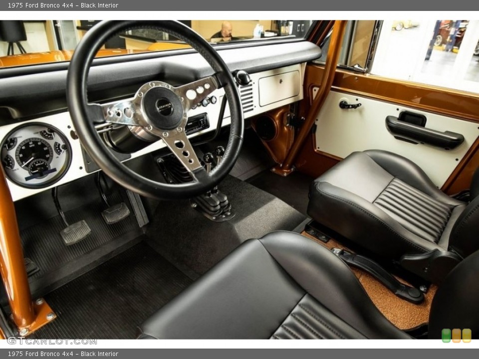 Black Interior Front Seat for the 1975 Ford Bronco 4x4 #146434640