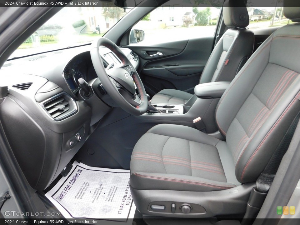 Jet Black Interior Front Seat for the 2024 Chevrolet Equinox RS AWD #146435071