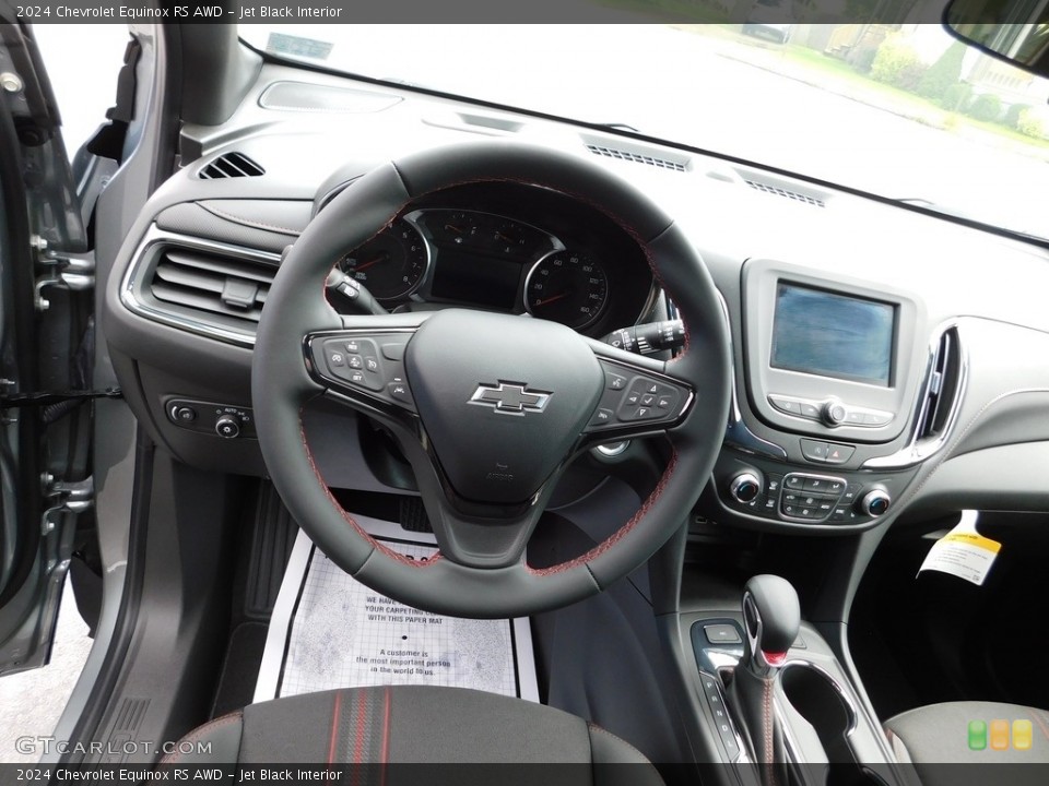 Jet Black Interior Dashboard for the 2024 Chevrolet Equinox RS AWD #146435136