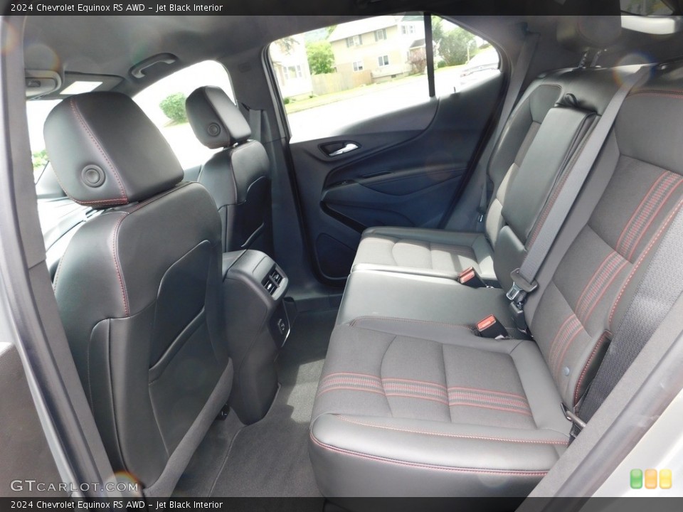 Jet Black Interior Rear Seat for the 2024 Chevrolet Equinox RS AWD #146435526