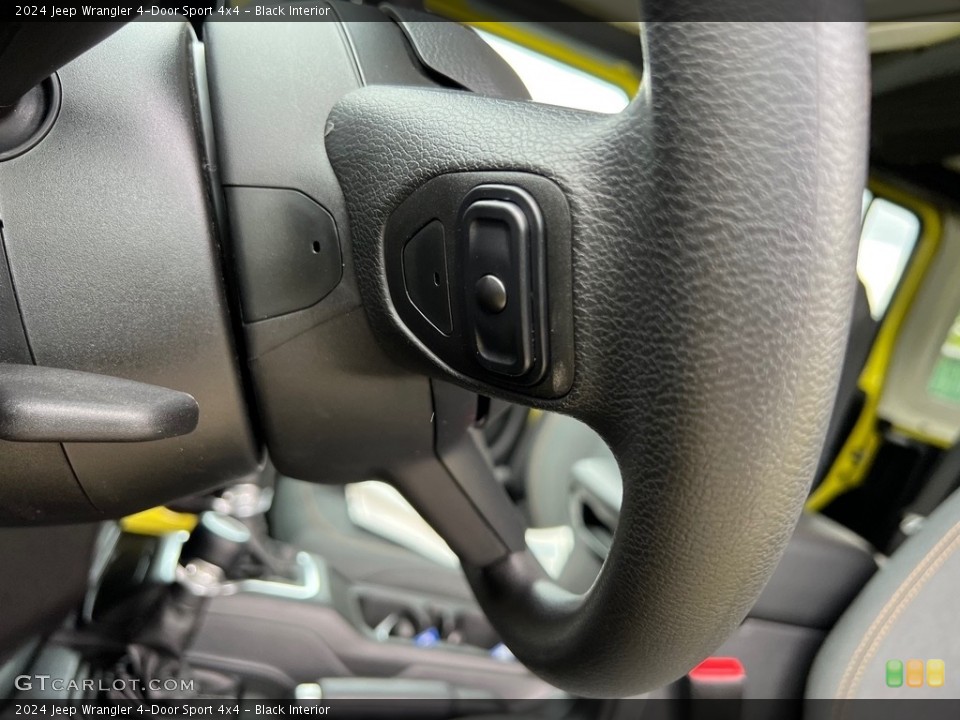 Black Interior Steering Wheel for the 2024 Jeep Wrangler 4-Door Sport 4x4 #146436421