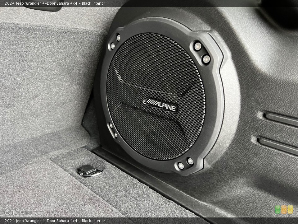 Black Interior Audio System for the 2024 Jeep Wrangler 4-Door Sahara 4x4 #146436646