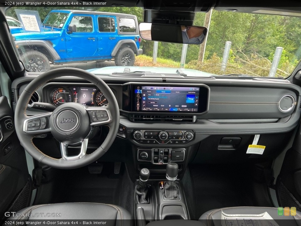 Black Interior Dashboard for the 2024 Jeep Wrangler 4-Door Sahara 4x4 #146436665