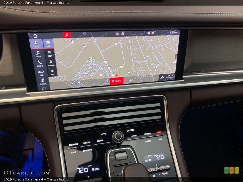 Marsala Interior Navigation for the 2019 Porsche Panamera 4 #146437414