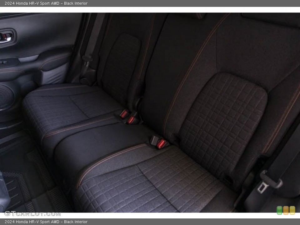 Black Interior Rear Seat for the 2024 Honda HR-V Sport AWD #146437427