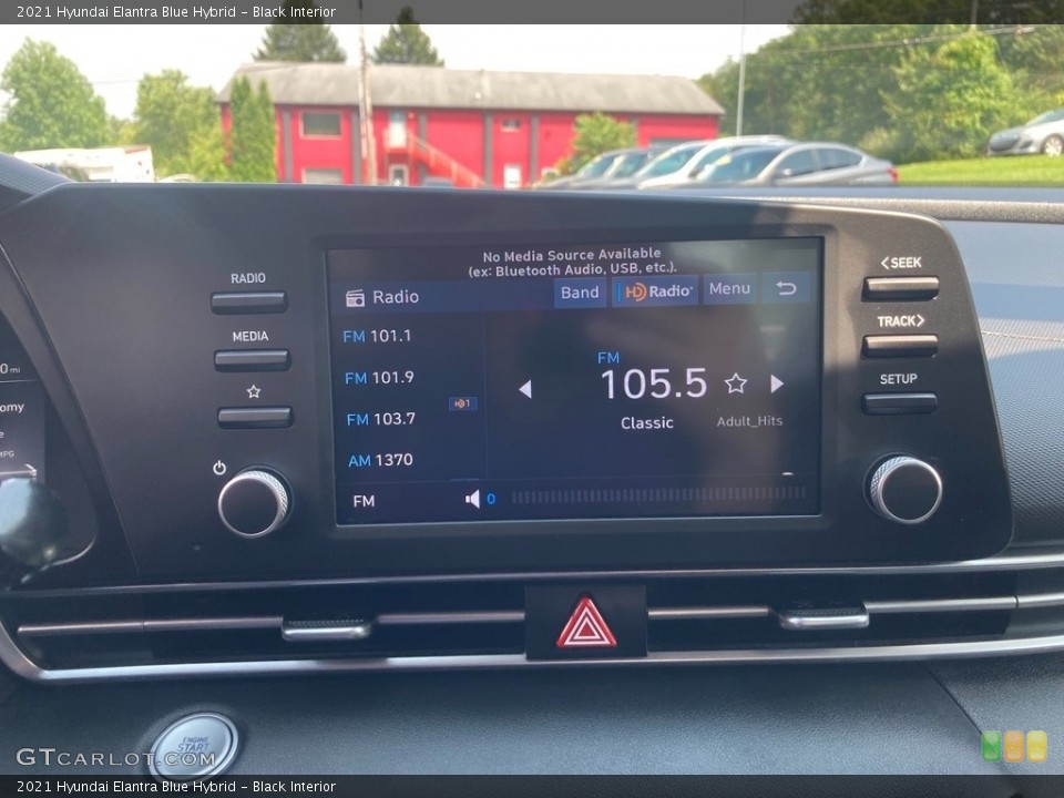 Black Interior Audio System for the 2021 Hyundai Elantra Blue Hybrid #146438507