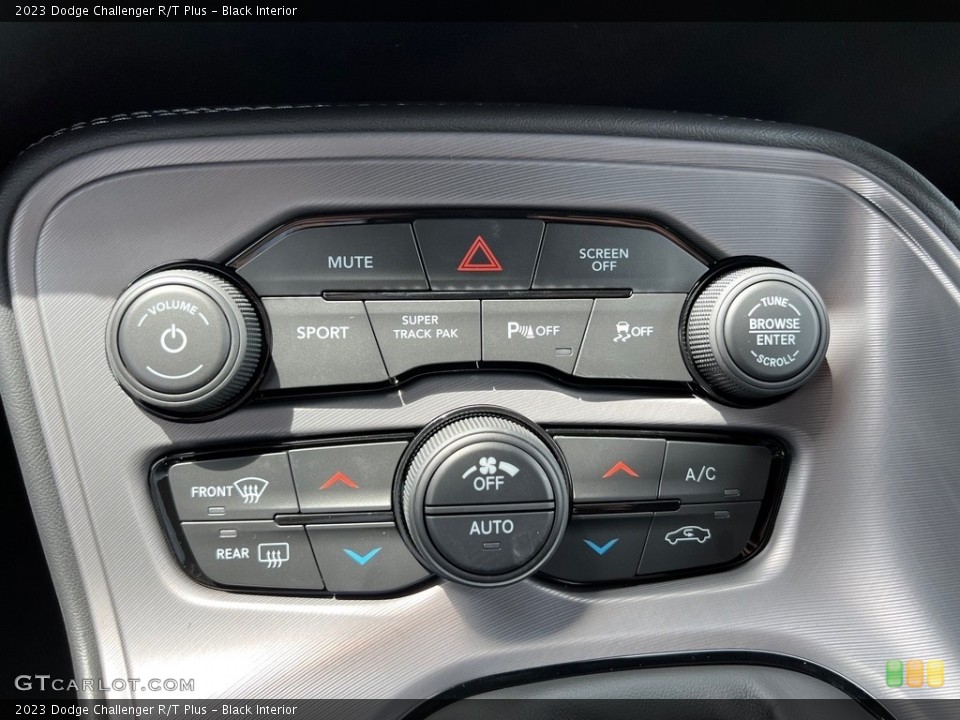 Black Interior Controls for the 2023 Dodge Challenger R/T Plus #146439008