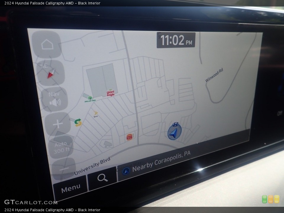 Black Interior Navigation for the 2024 Hyundai Palisade Calligraphy AWD #146440442
