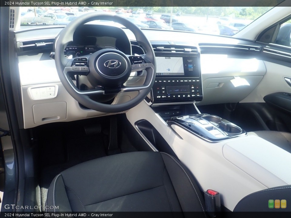 Gray Interior Dashboard for the 2024 Hyundai Tucson SEL Plug-In Hybrid AWD #146440806
