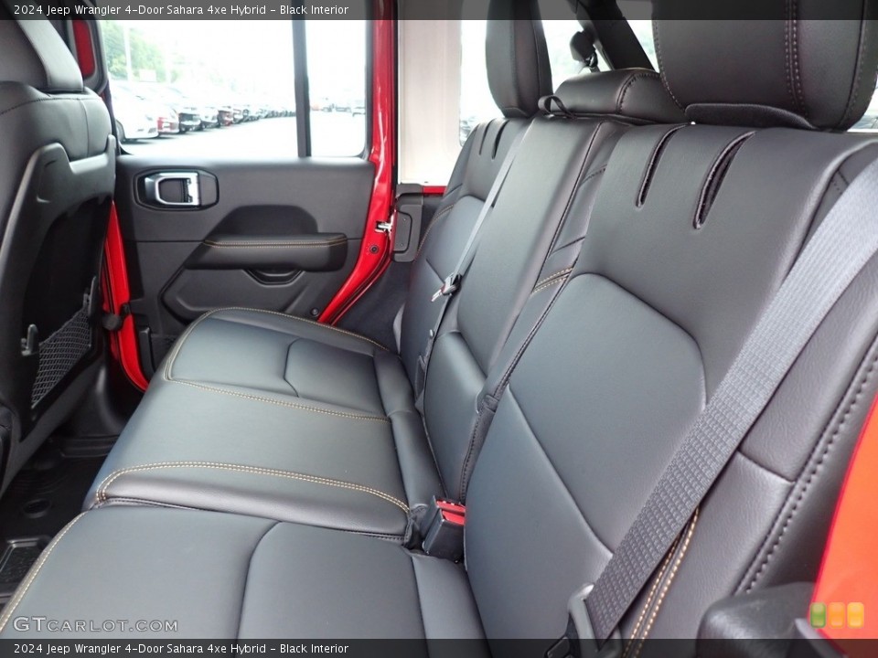 Black Interior Rear Seat for the 2024 Jeep Wrangler 4-Door Sahara 4xe Hybrid #146441186