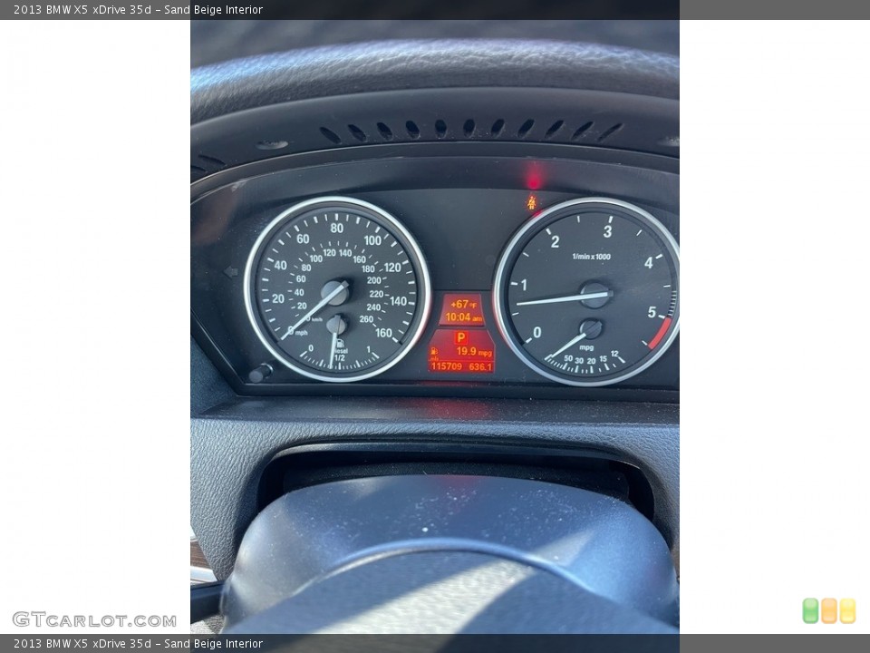 Sand Beige Interior Gauges for the 2013 BMW X5 xDrive 35d #146441309