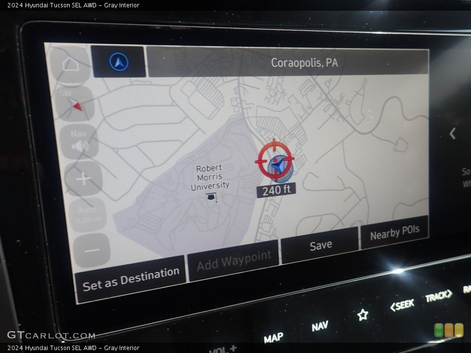 Gray Interior Navigation for the 2024 Hyundai Tucson SEL AWD #146441459