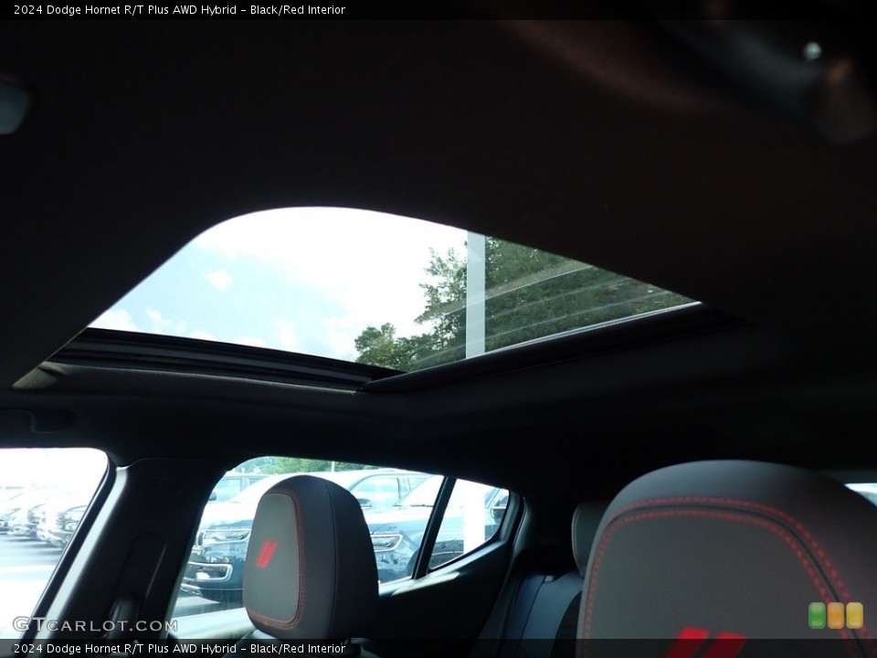 Black/Red Interior Sunroof for the 2024 Dodge Hornet R/T Plus AWD Hybrid #146441975