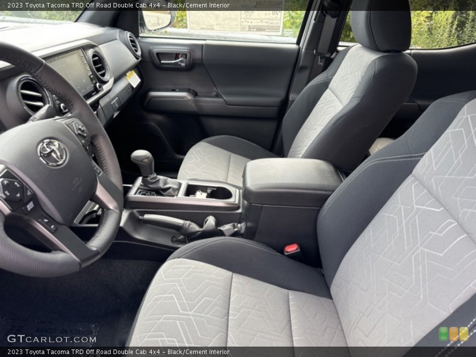Black/Cement Interior Front Seat for the 2023 Toyota Tacoma TRD Off Road Double Cab 4x4 #146442706