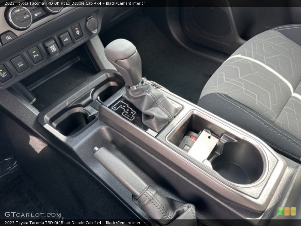 Black/Cement Interior Transmission for the 2023 Toyota Tacoma TRD Off Road Double Cab 4x4 #146442790