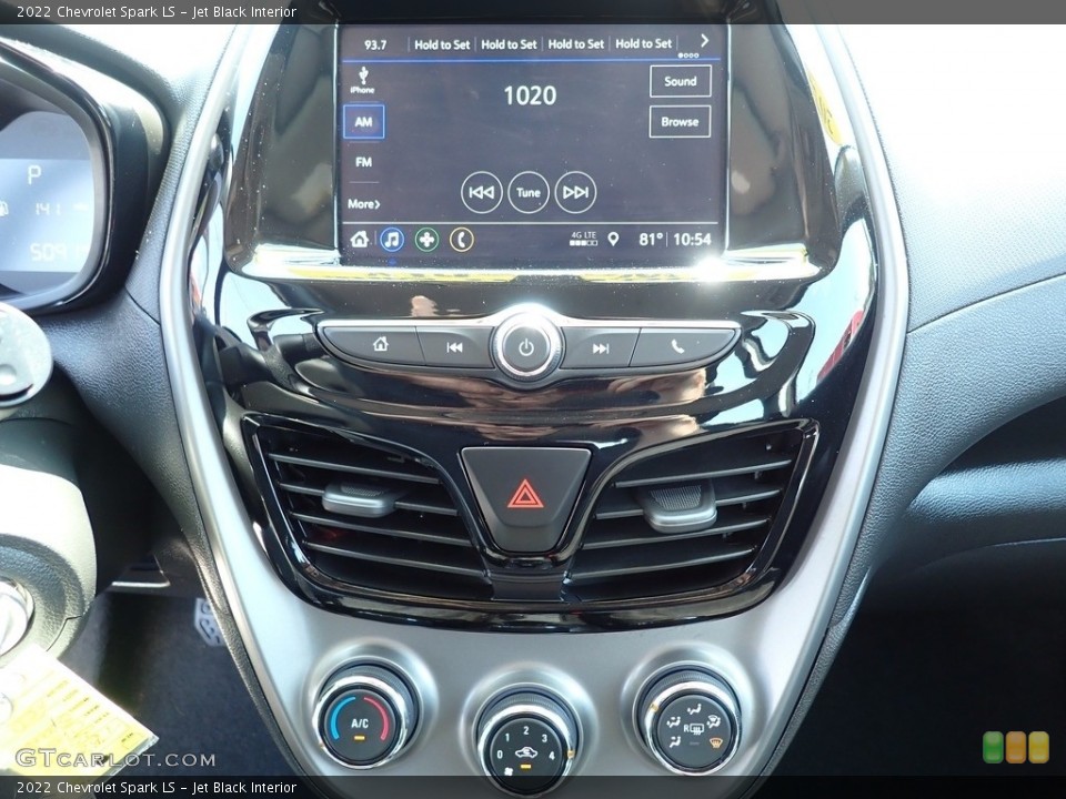 Jet Black Interior Controls for the 2022 Chevrolet Spark LS #146442880