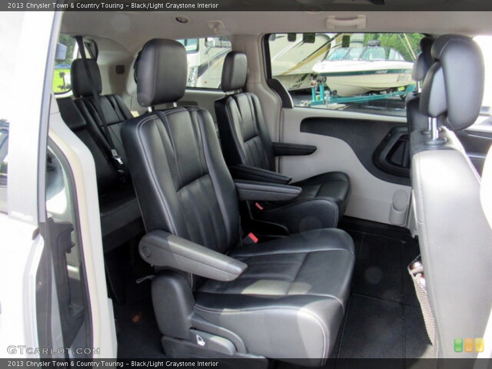 Black/Light Graystone Interior Rear Seat for the 2013 Chrysler Town & Country Touring #146443178