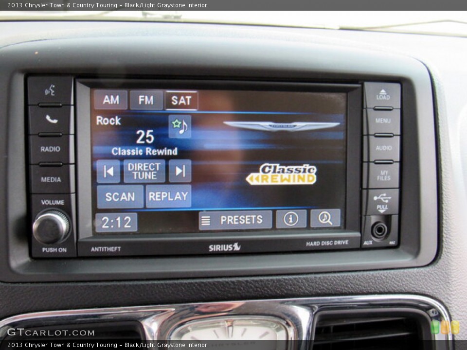 Black/Light Graystone Interior Audio System for the 2013 Chrysler Town & Country Touring #146443258