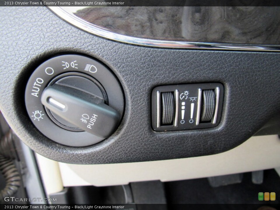 Black/Light Graystone Interior Controls for the 2013 Chrysler Town & Country Touring #146443280