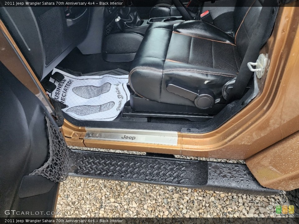 Black Interior Front Seat for the 2011 Jeep Wrangler Sahara 70th Anniversary 4x4 #146444014