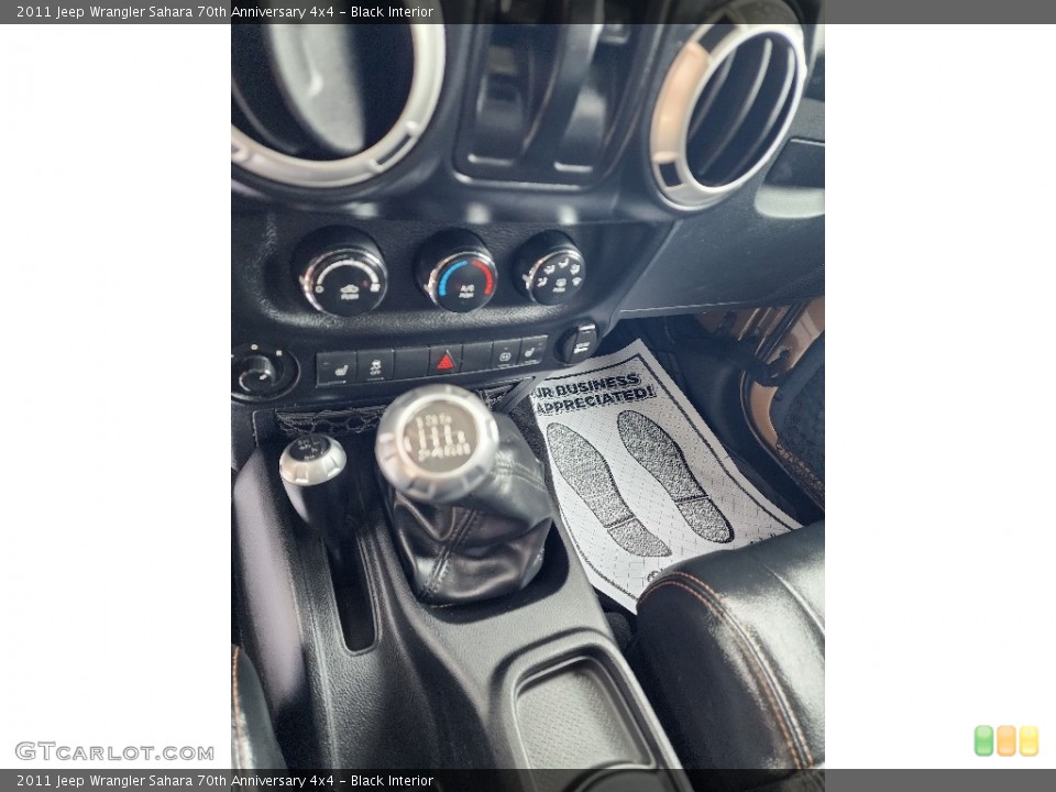 Black Interior Transmission for the 2011 Jeep Wrangler Sahara 70th Anniversary 4x4 #146444399