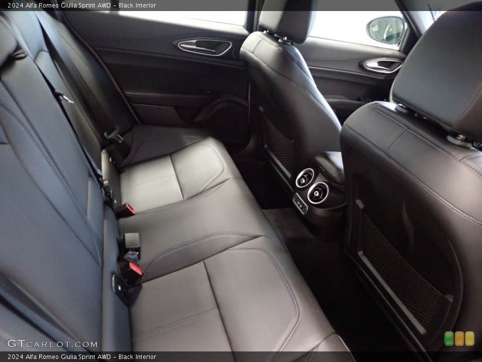 Black Interior Rear Seat for the 2024 Alfa Romeo Giulia Sprint AWD #146444462