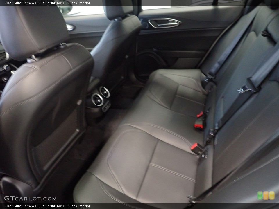 Black Interior Rear Seat for the 2024 Alfa Romeo Giulia Sprint AWD #146444516