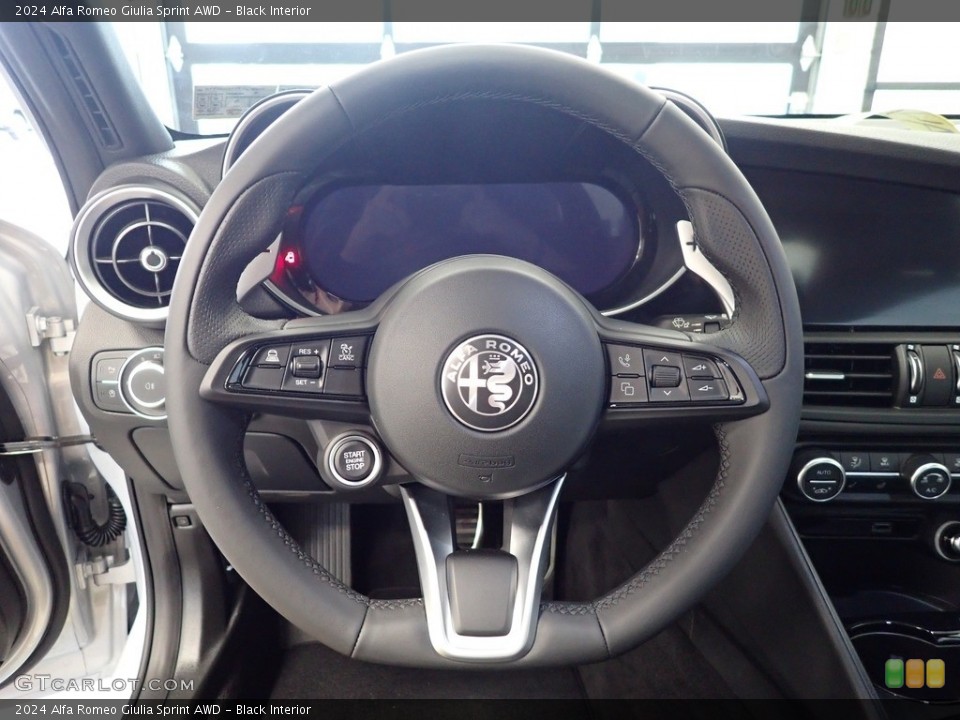 Black Interior Steering Wheel for the 2024 Alfa Romeo Giulia Sprint AWD #146444648