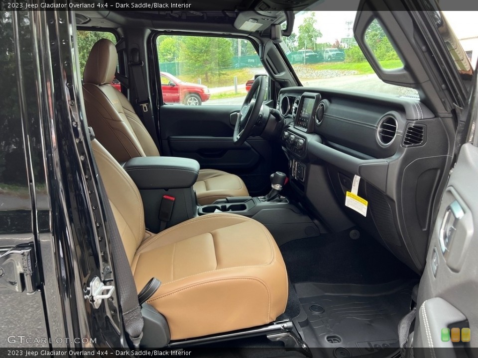 Dark Saddle/Black Interior Front Seat for the 2023 Jeep Gladiator Overland 4x4 #146444916