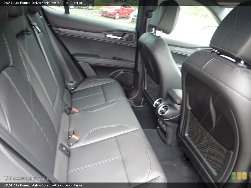 Black Interior Rear Seat for the 2024 Alfa Romeo Stelvio Sprint AWD #146445581