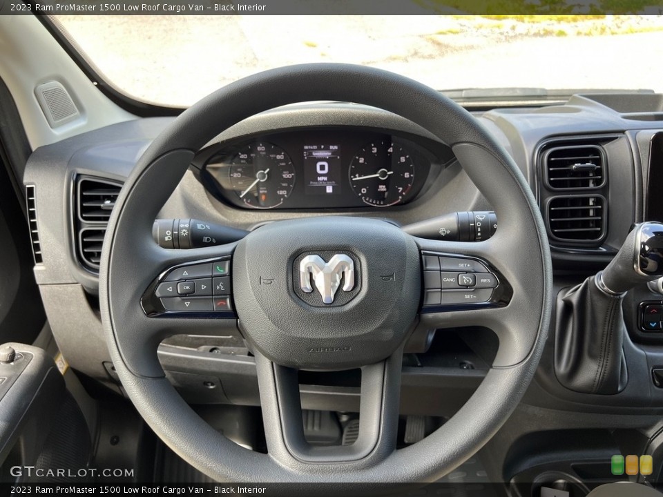 Black Interior Steering Wheel for the 2023 Ram ProMaster 1500 Low Roof Cargo Van #146445734