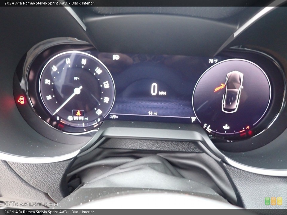Black Interior Gauges for the 2024 Alfa Romeo Stelvio Sprint AWD #146445773